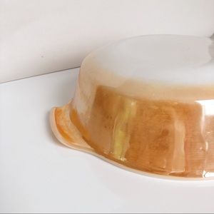 Vintage Anchor Fire King Peach Lustre Baking Dish